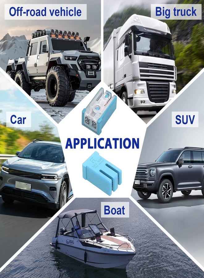 BUSY-CORNER 18 Pcs 32V Mini Slotted Automotive MCASE Shaped Cartridge Fuse Kit,15A 20A 25A 30A 40A 50A 60A - Image 3